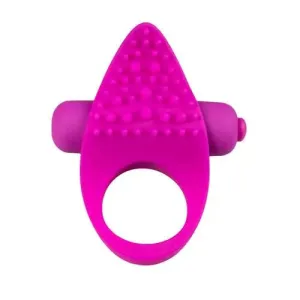 2.8-inch Small Stretchy Vibrating Cock Ring and Clit Stim