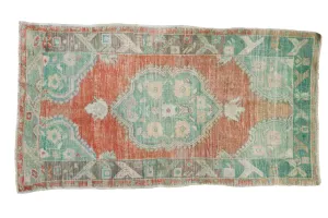 3x5.5 Vintage Distressed Oushak Rug