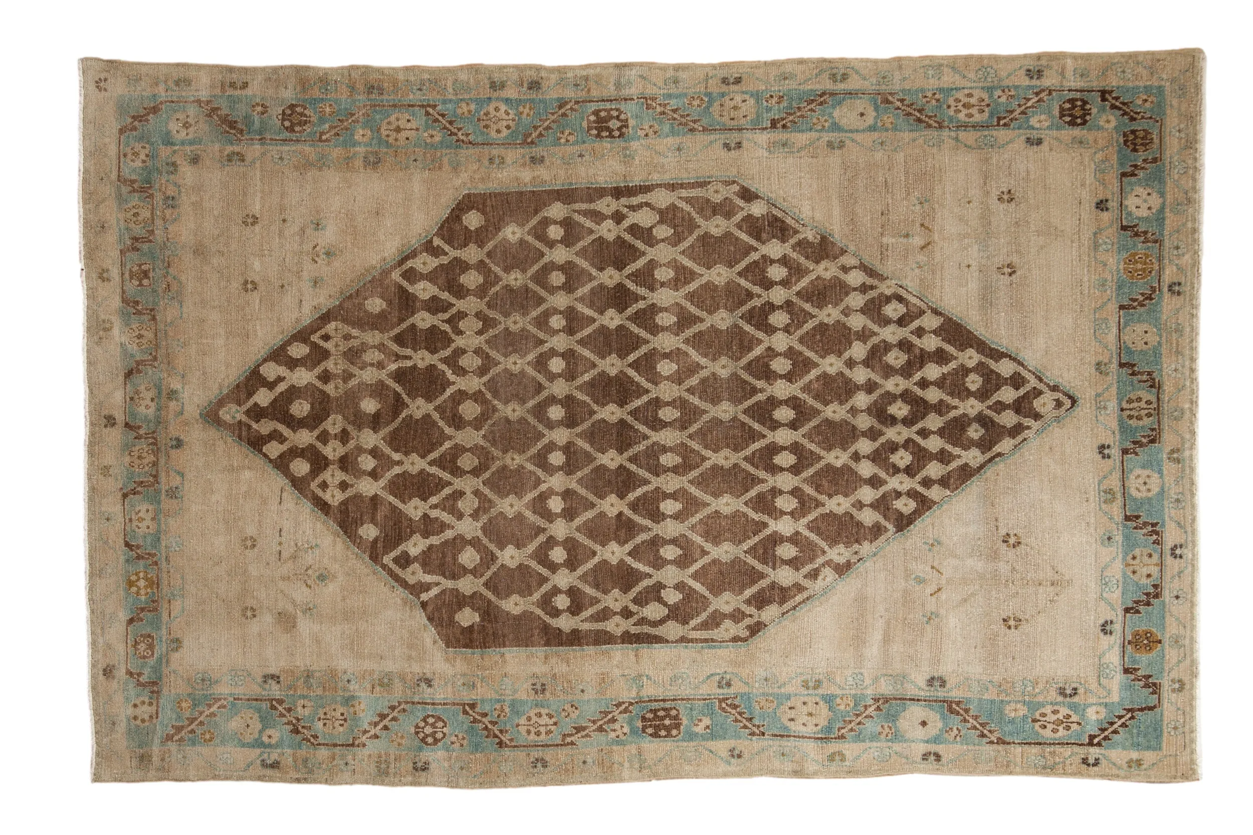 5x7.5 Antique Distressed Hamadan Rug