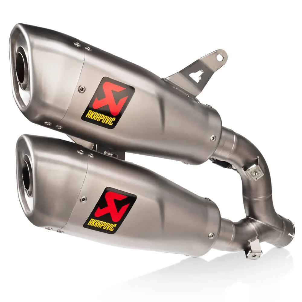 Akrapovic Titanium Twin Silencer Slip-On Kit S-D9SO17-HCQT