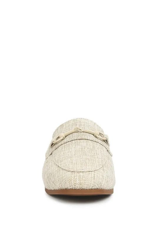 AKUA Horsebit Embellished Loafers