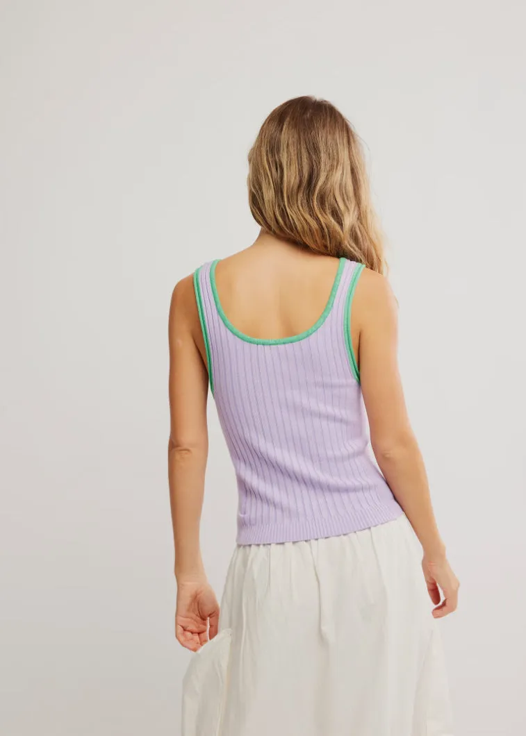 ALL STAR SWEATER TANK - LILY LILAC COMBO