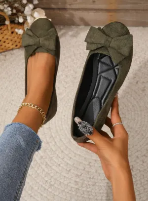 Amalyn™ - Classic Quilted Bow Flats