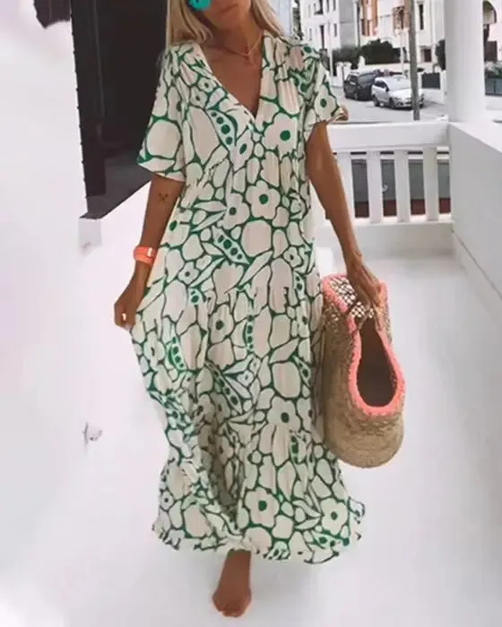 Andrea | Floral Swing Dress