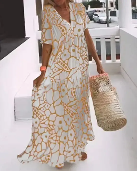 Andrea | Floral Swing Dress