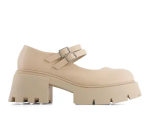 Andrea Women's Combat Penny Loafers Double Strap 66953