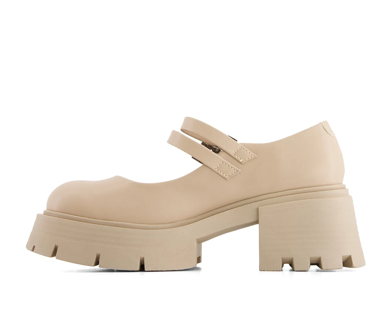 Andrea Women's Combat Penny Loafers Double Strap 66953