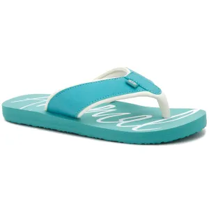 Animal Womens Swish Logo Flip Flops  - Canton Green