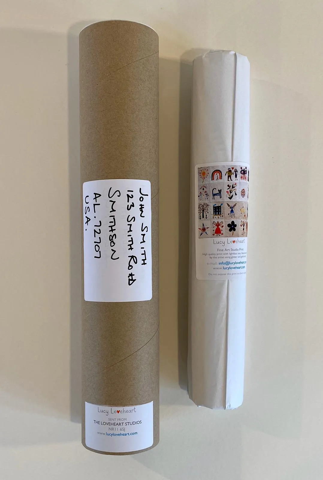 Art Print in a Tube | The Rainbow | Lucy Loveheart