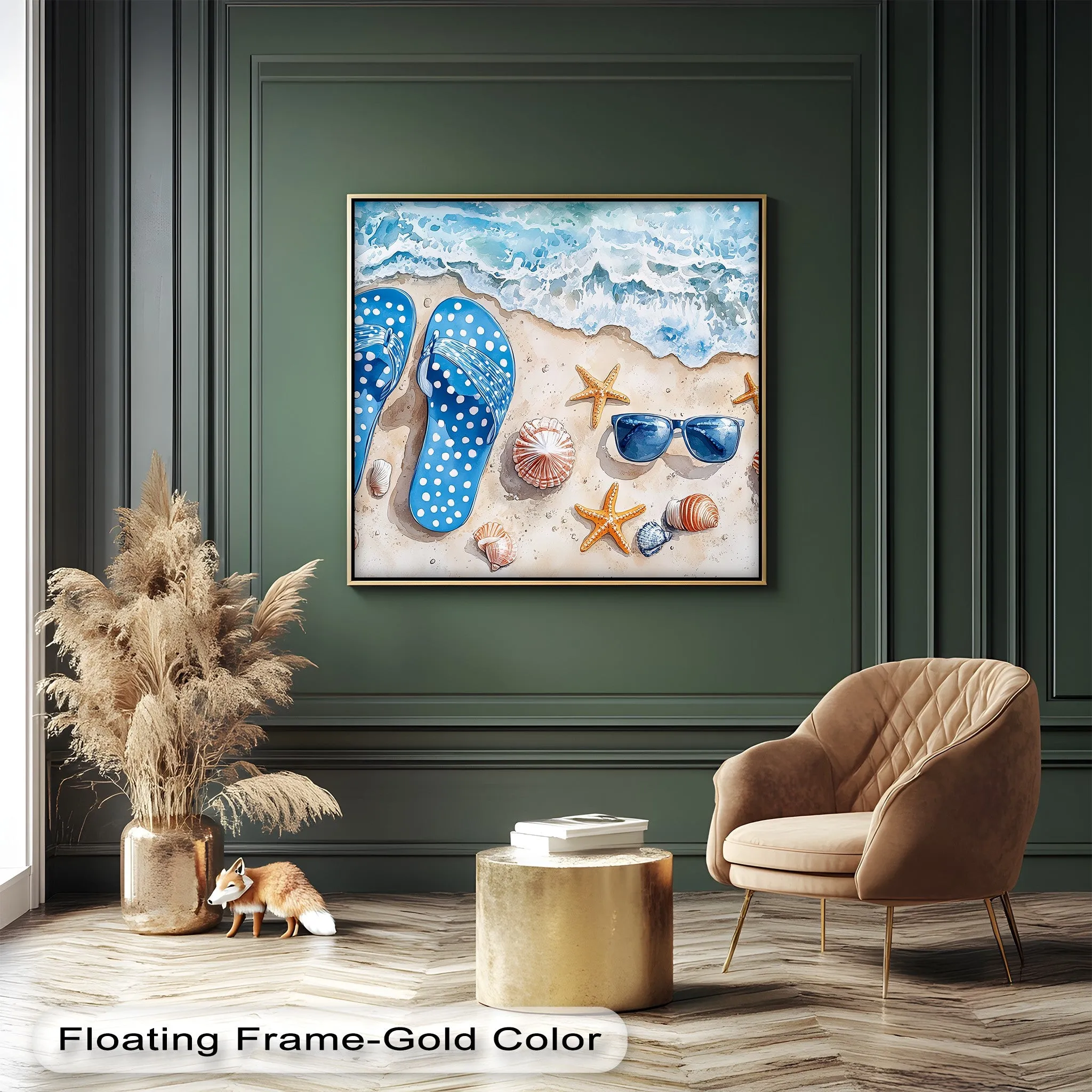 Beach Day Essentials – Summer Vibes Canvas Print