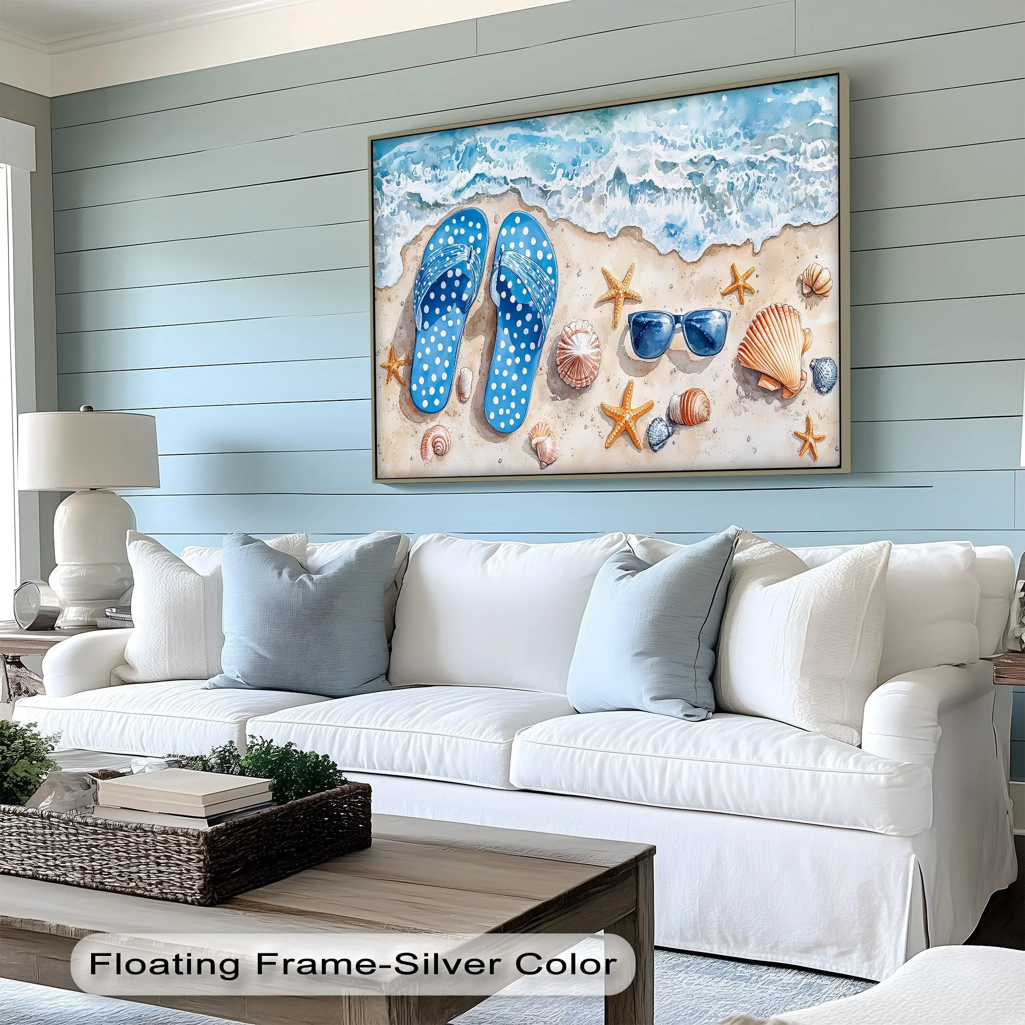 Beach Day Essentials – Summer Vibes Canvas Print