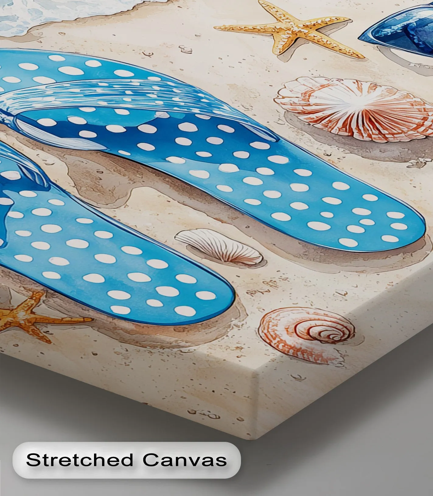 Beach Day Essentials – Summer Vibes Canvas Print