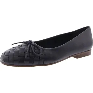 Bella Vita Womens Woven Faux Leather Ballet Flats