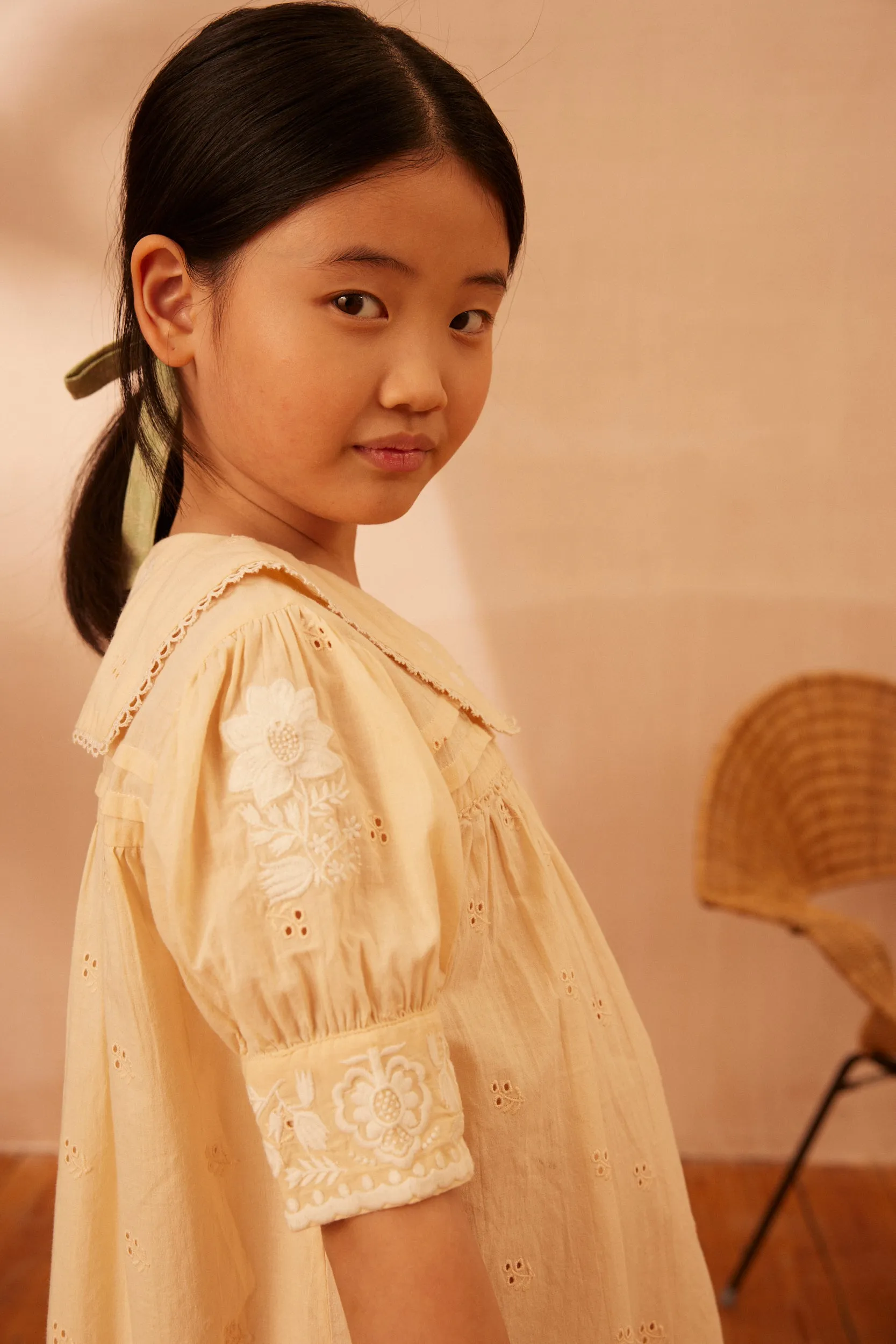 Bette Dress - Milk Broderie Anglaise