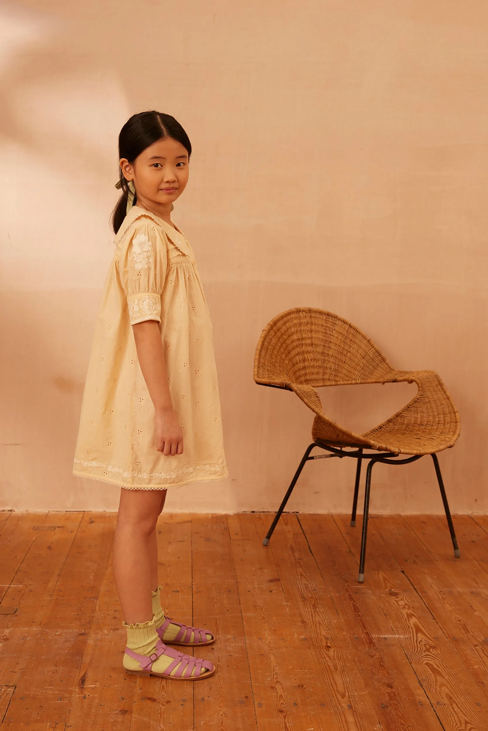 Bette Dress - Milk Broderie Anglaise