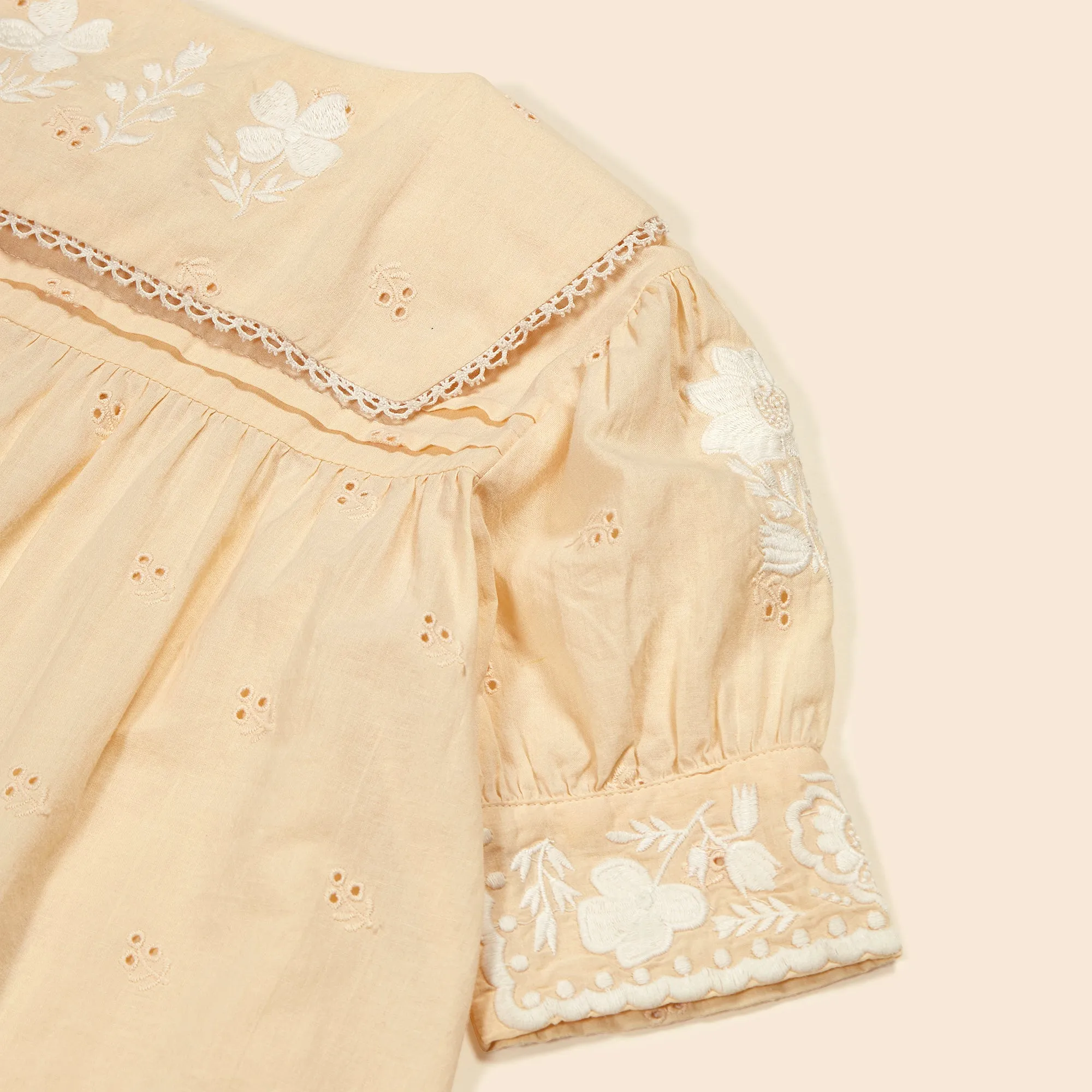 Bette Dress - Milk Broderie Anglaise