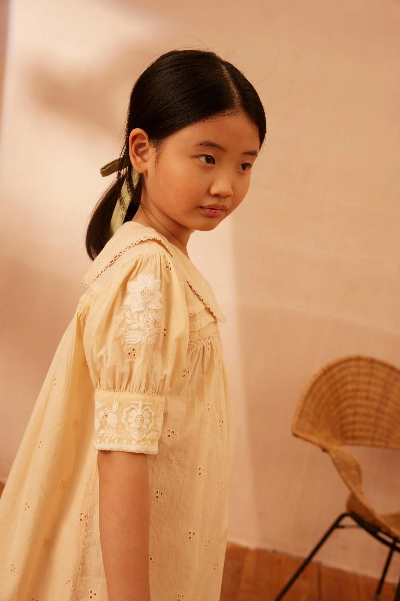 Bette Dress - Milk Broderie Anglaise