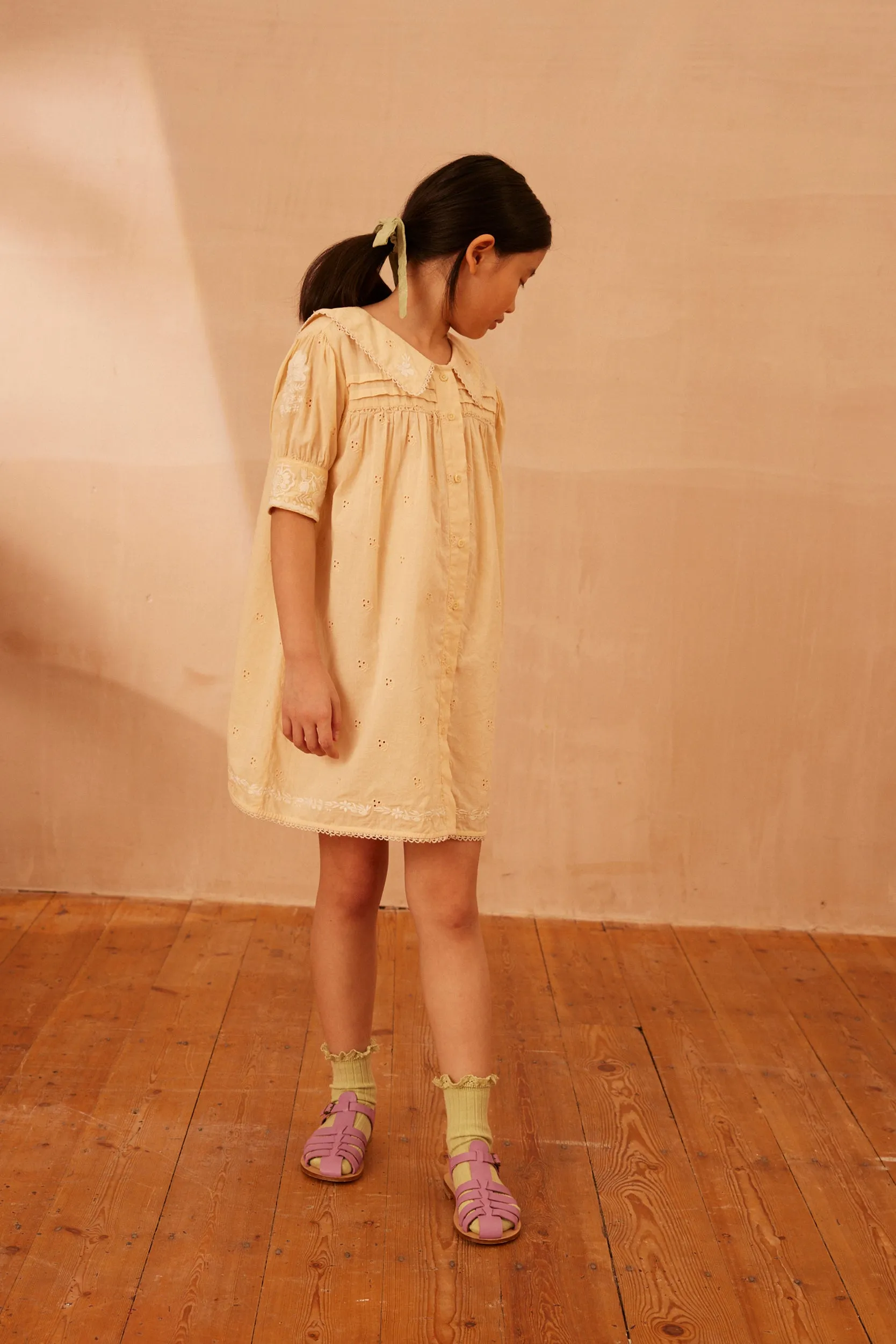 Bette Dress - Milk Broderie Anglaise