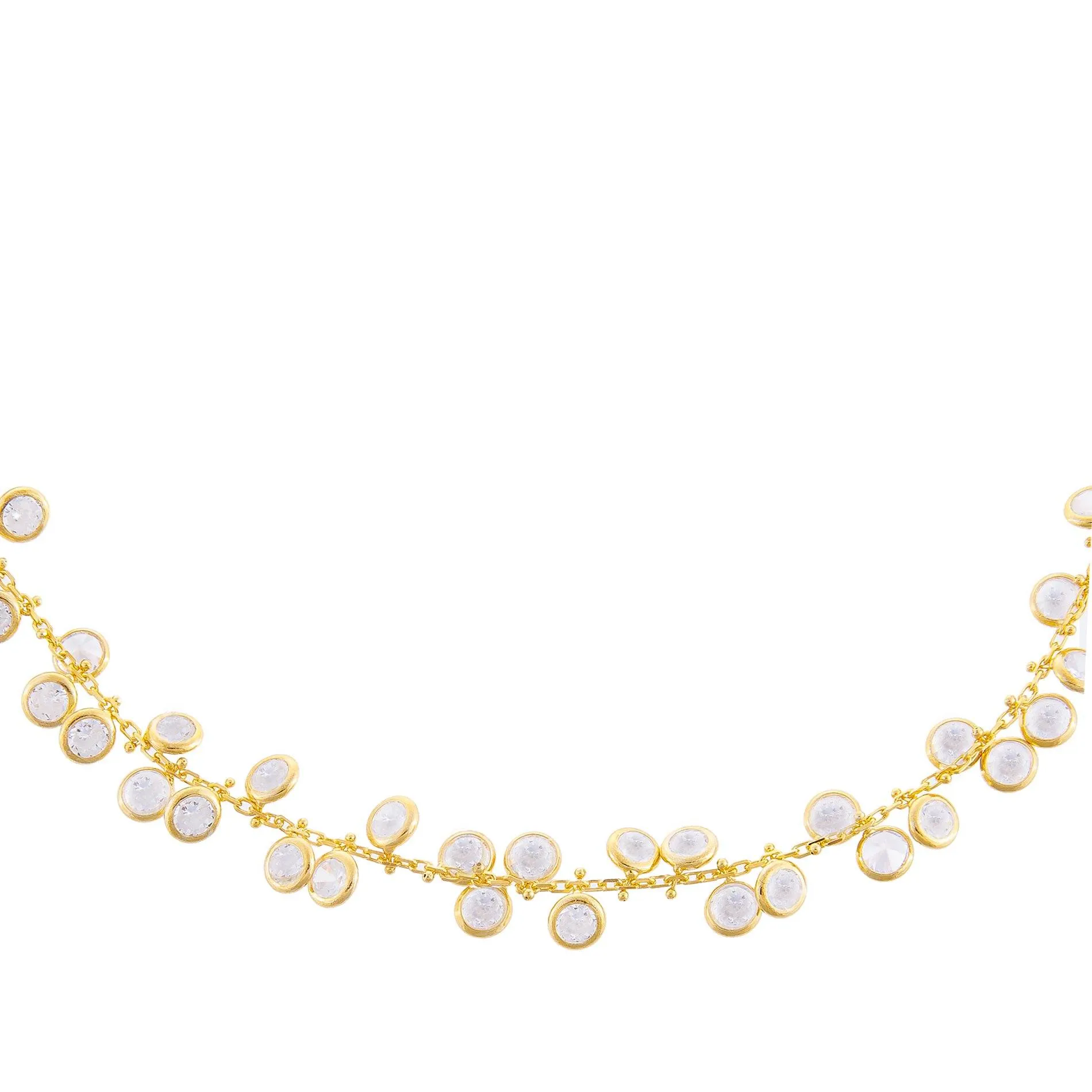 Bezel Dangling Choker