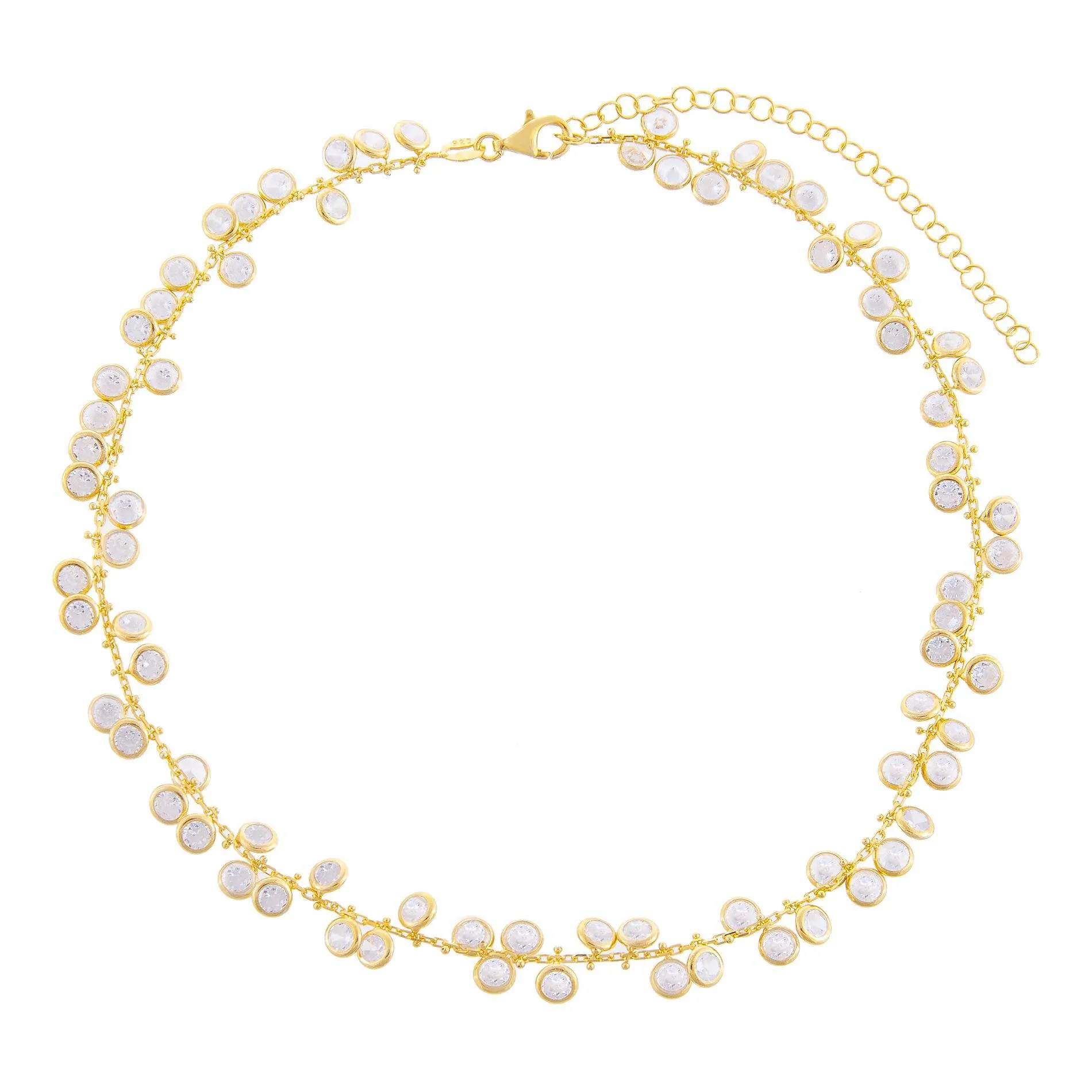 Bezel Dangling Choker