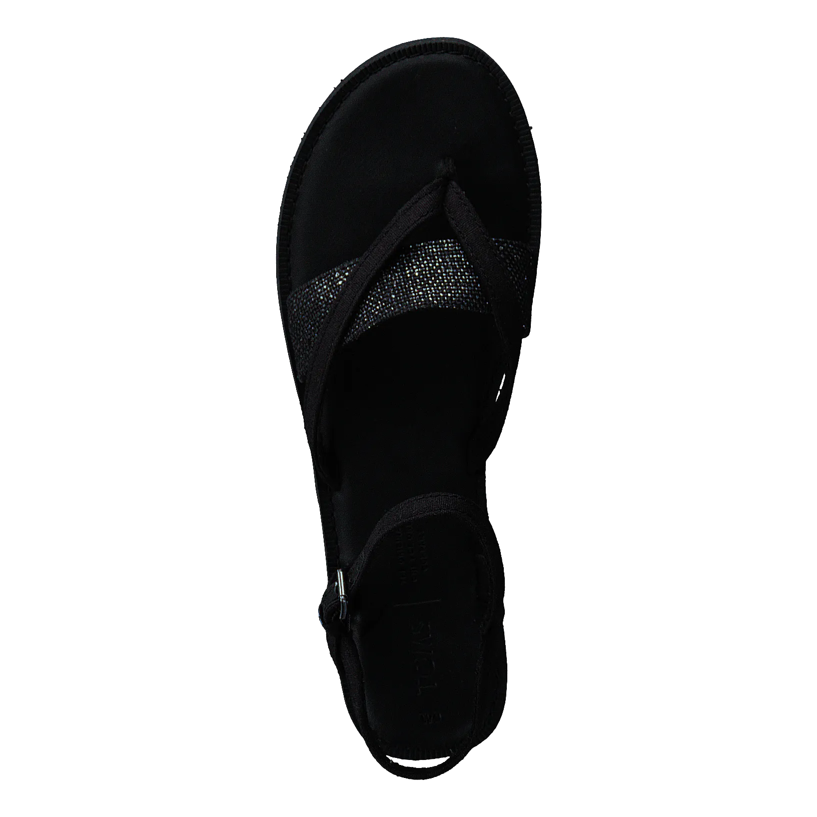 Blk Cvs/foil Woven Wm Lexie Sa Black