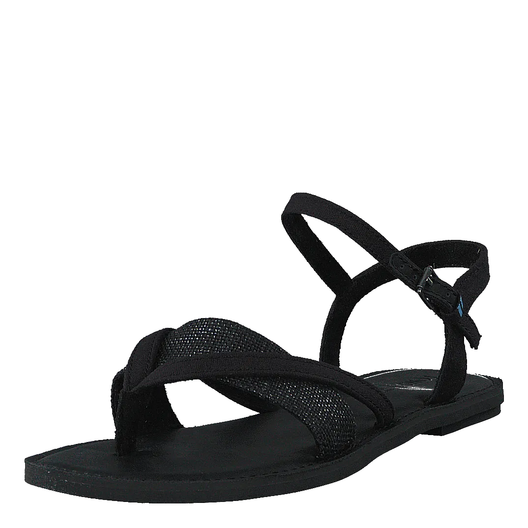 Blk Cvs/foil Woven Wm Lexie Sa Black