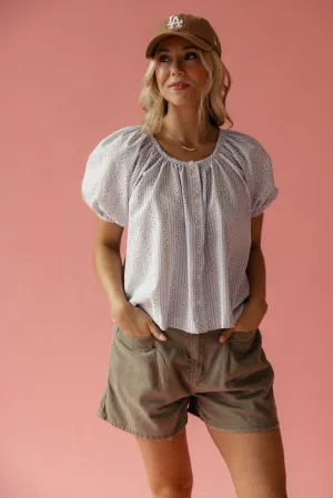 Blowing Smoke Button Down Blouse