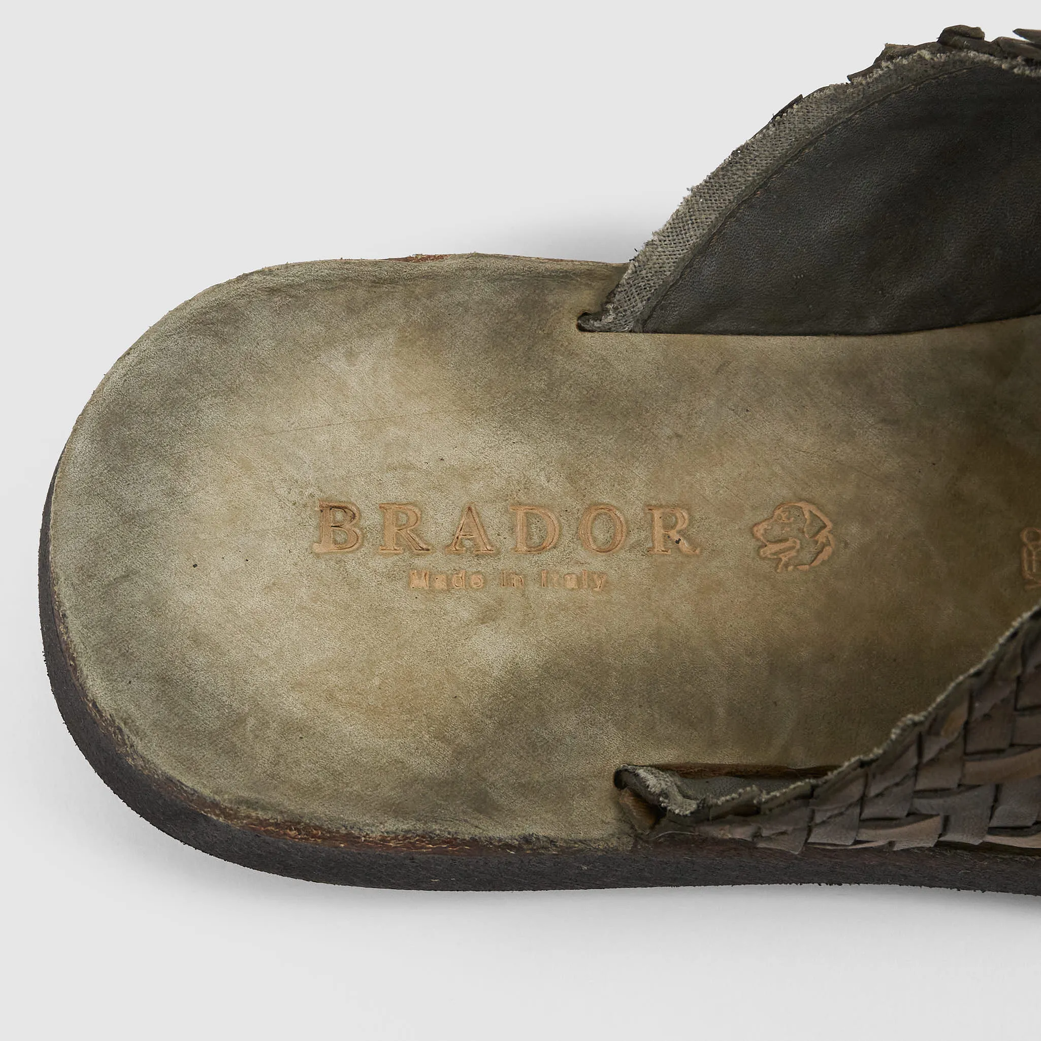 Brador Ladies Braided Leather Sandals