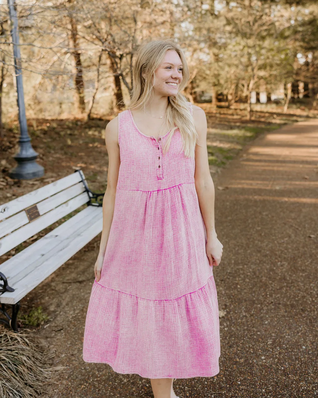 Bubble Gum Yum Mineral Wash Dress
