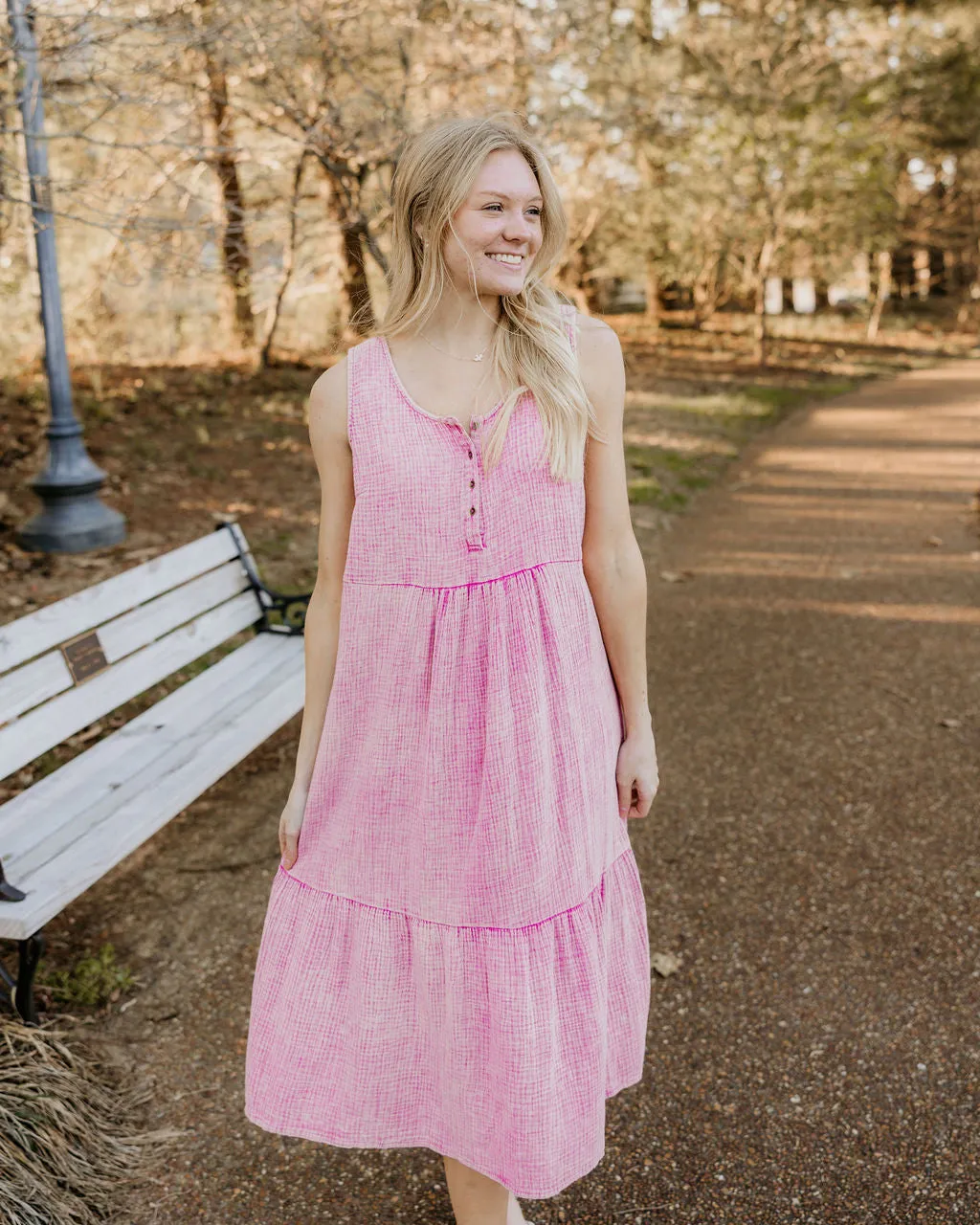 Bubble Gum Yum Mineral Wash Dress