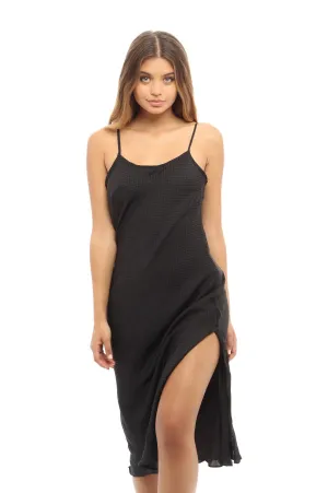 CALI DREAMING - Common Slip Dress in Black