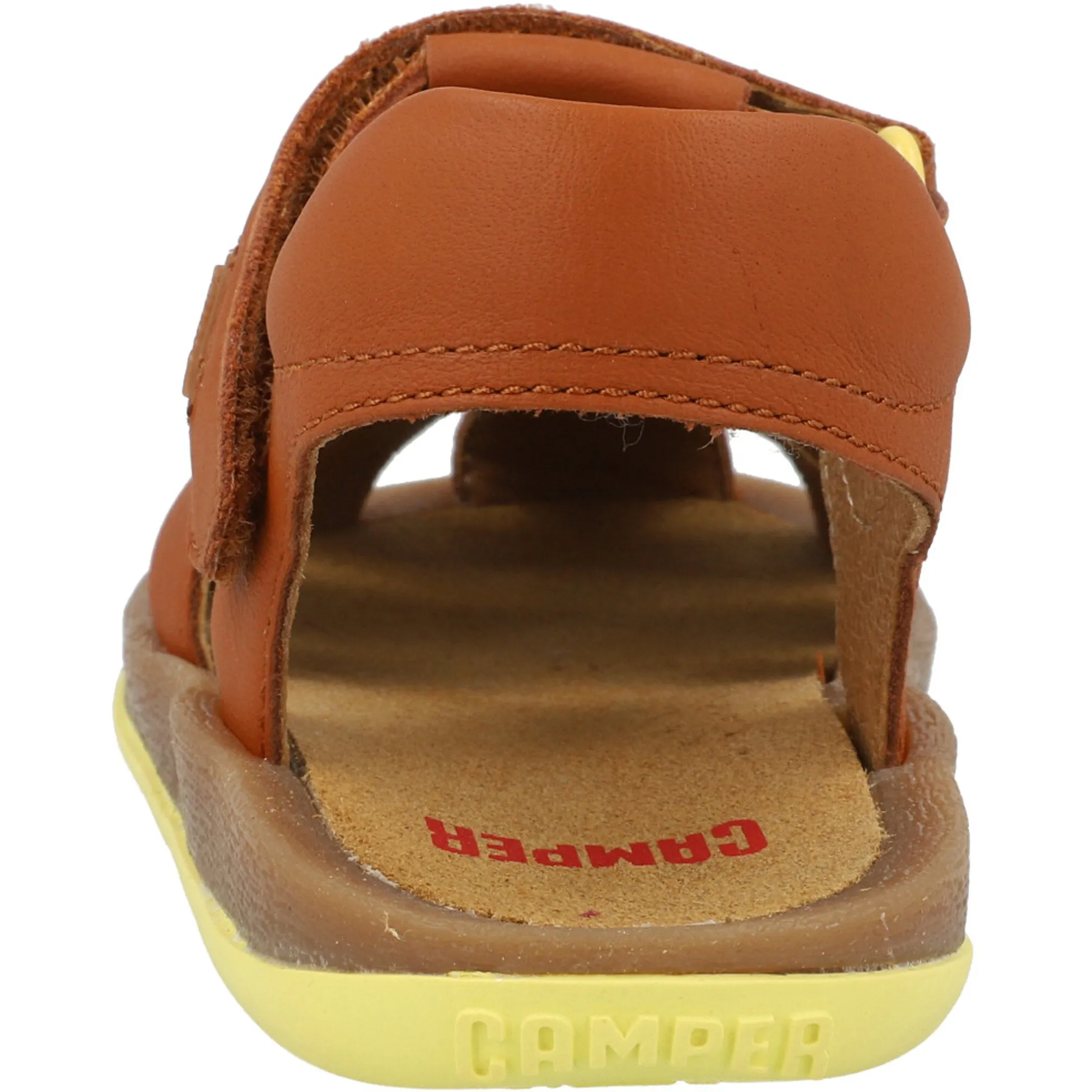 Camper Kids Bicho Medium Brown Leather Sandals