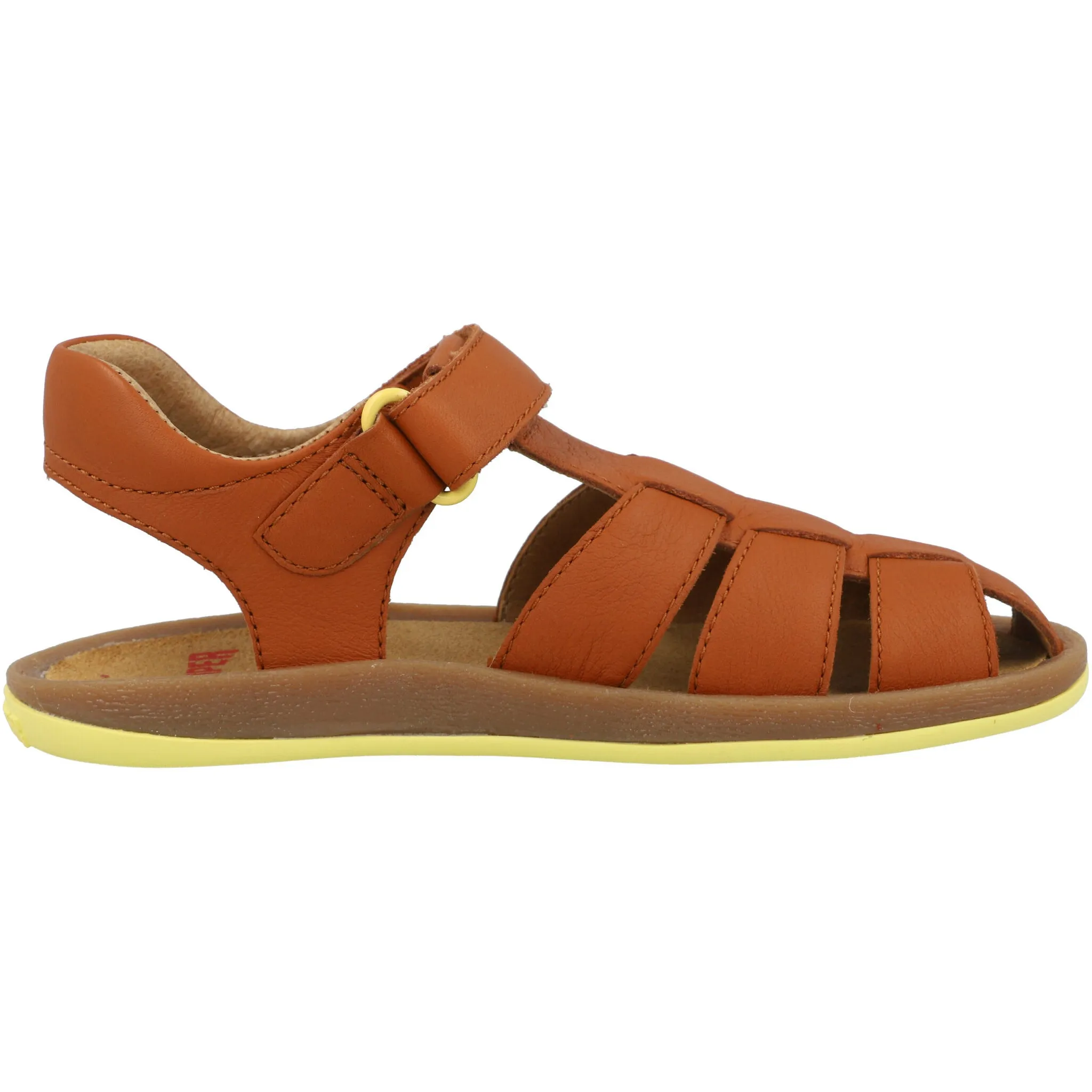 Camper Kids Bicho Medium Brown Leather Sandals