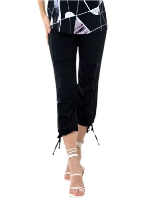 Capri Pants with Buttons and Ties