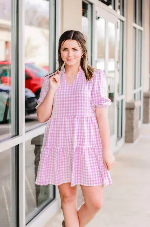 Cheers to a Good Time Dress in Purple