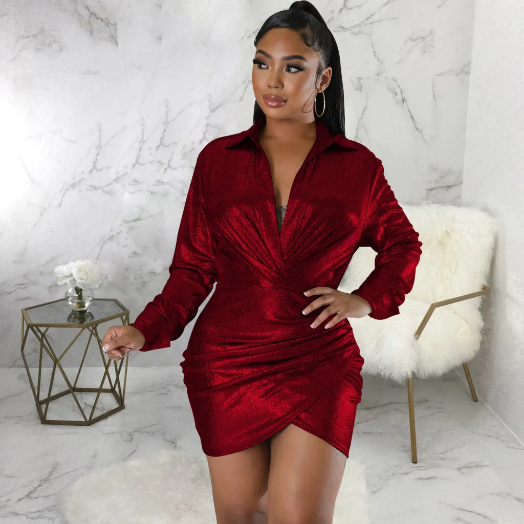 Chic and Flirty V-Neck Dress with Effortless Style for Everyday Glam