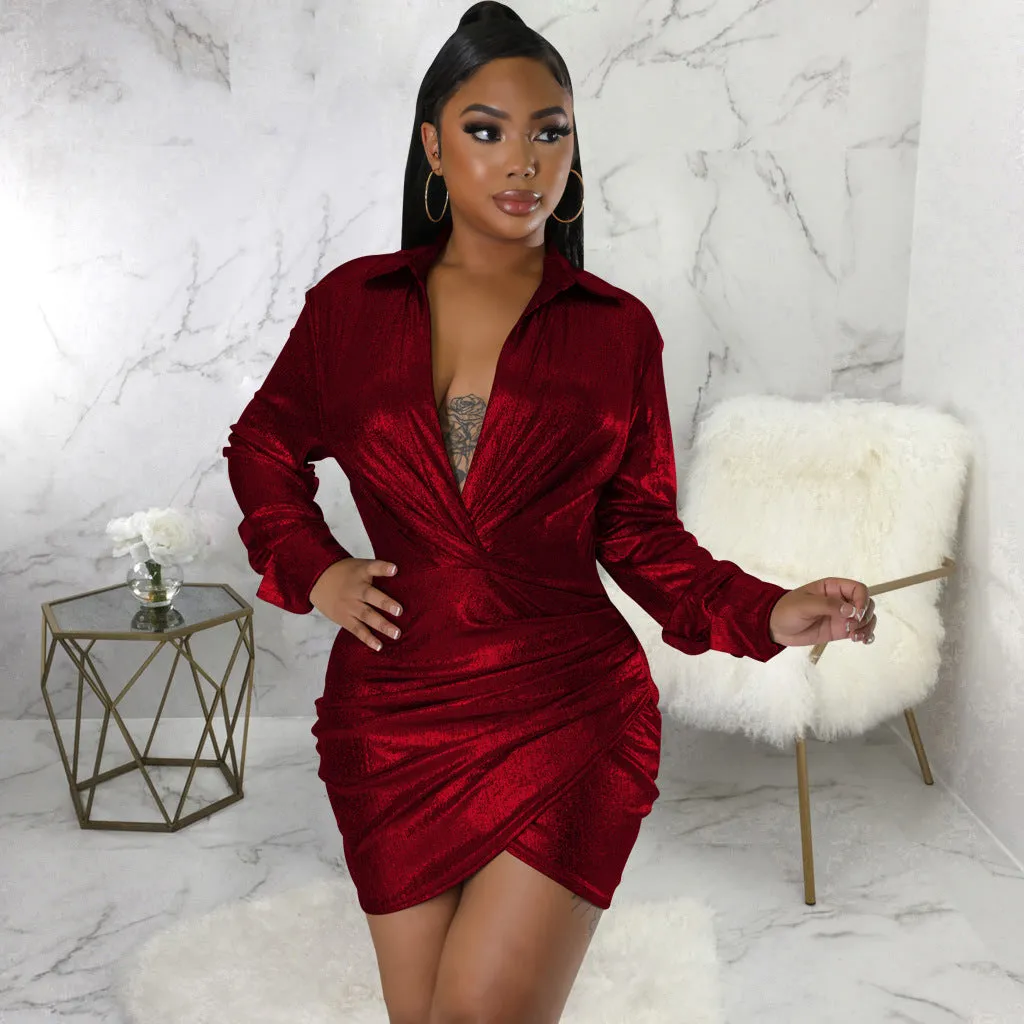 Chic and Flirty V-Neck Dress with Effortless Style for Everyday Glam