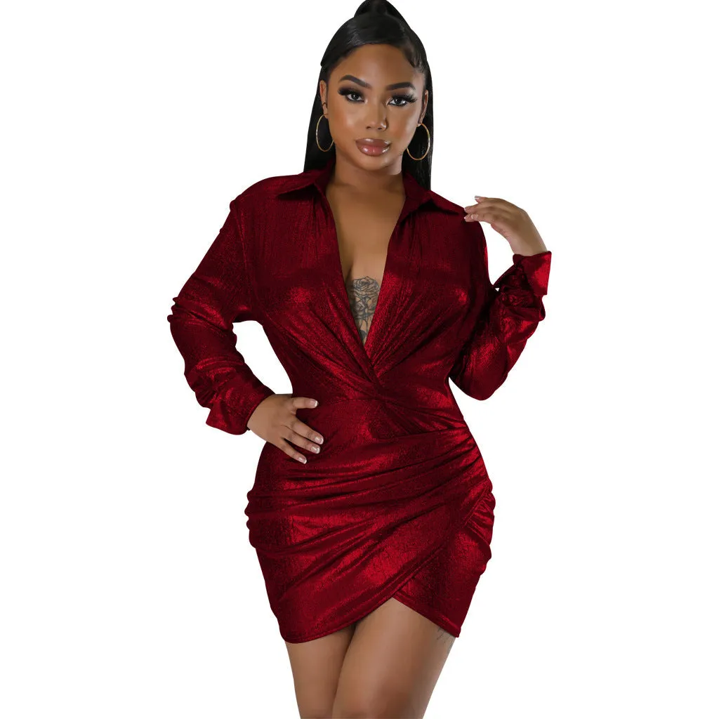 Chic and Flirty V-Neck Dress with Effortless Style for Everyday Glam