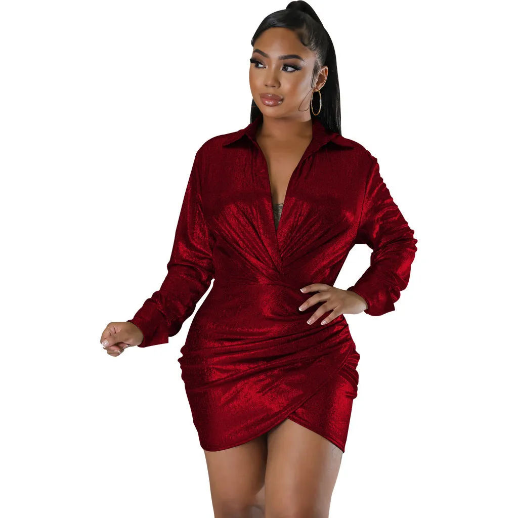 Chic and Flirty V-Neck Dress with Effortless Style for Everyday Glam