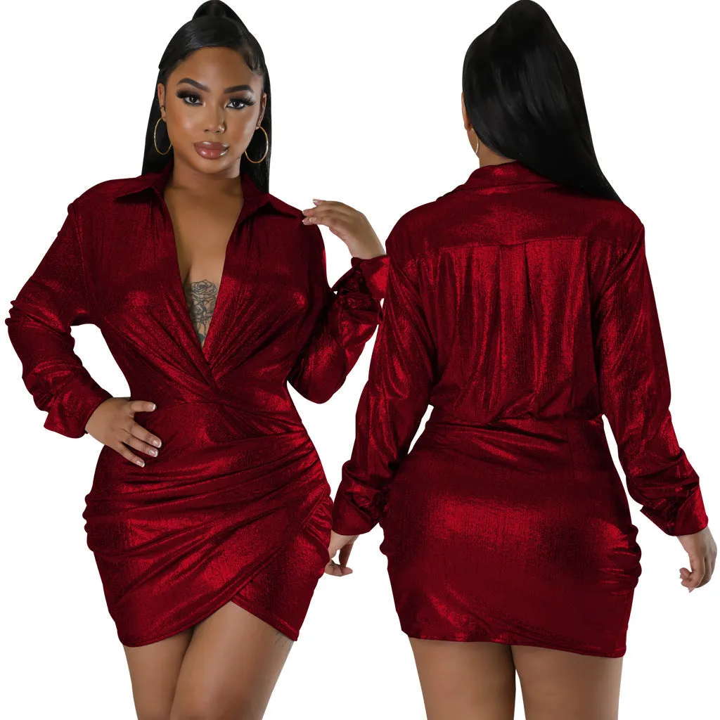 Chic and Flirty V-Neck Dress with Effortless Style for Everyday Glam