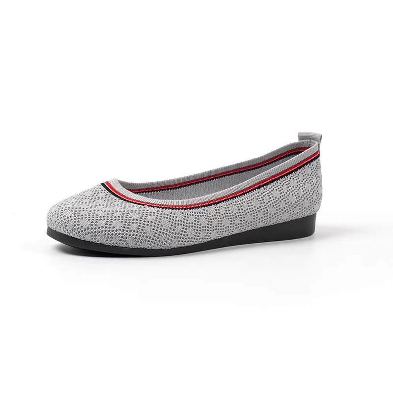 Chic Fly-knit Breathable Flat Loafers