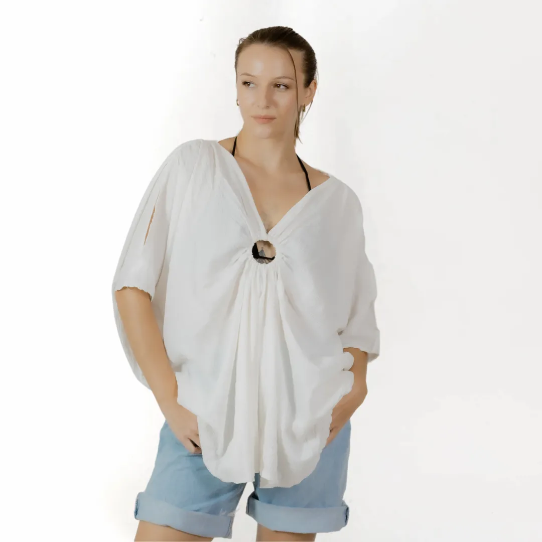 Coastal Breeze Cover-Up Blouse