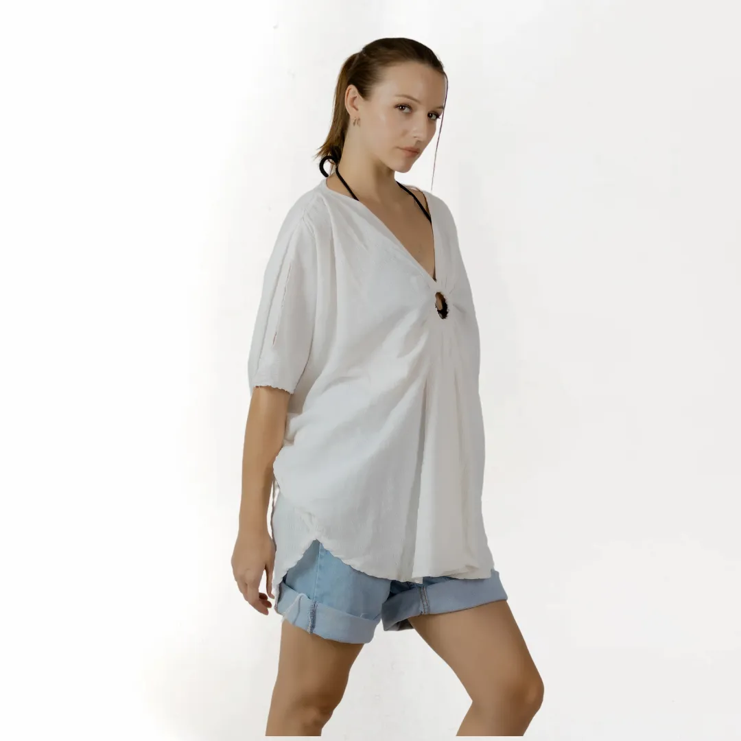 Coastal Breeze Cover-Up Blouse