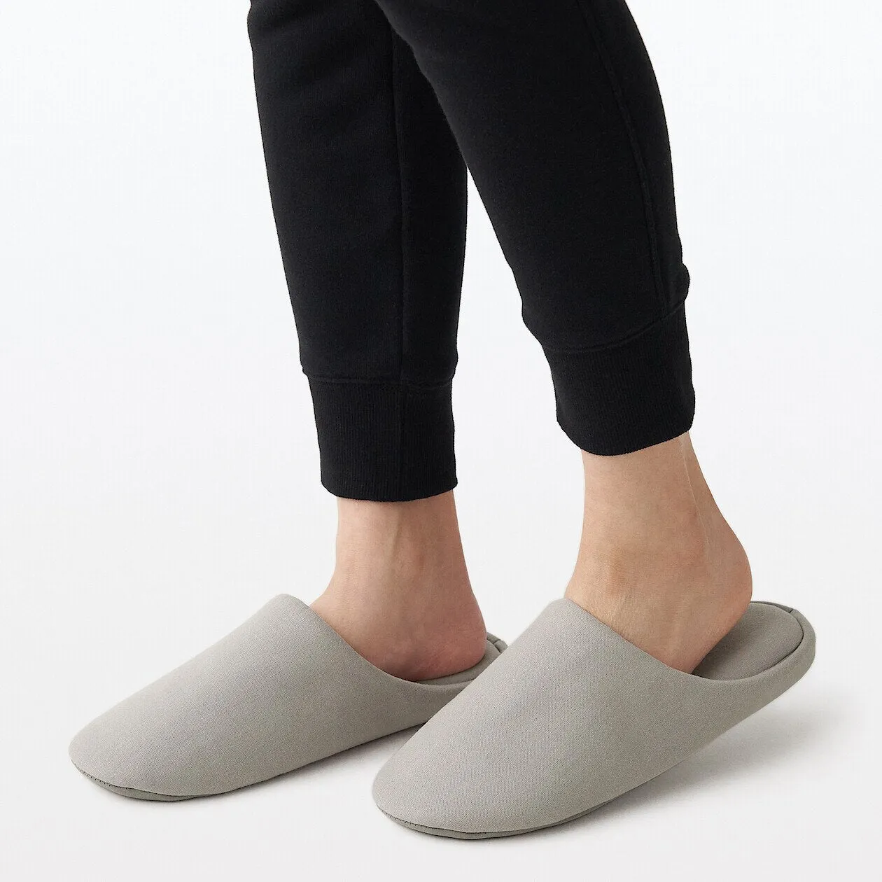 Cotton Insole Slippers - Grey