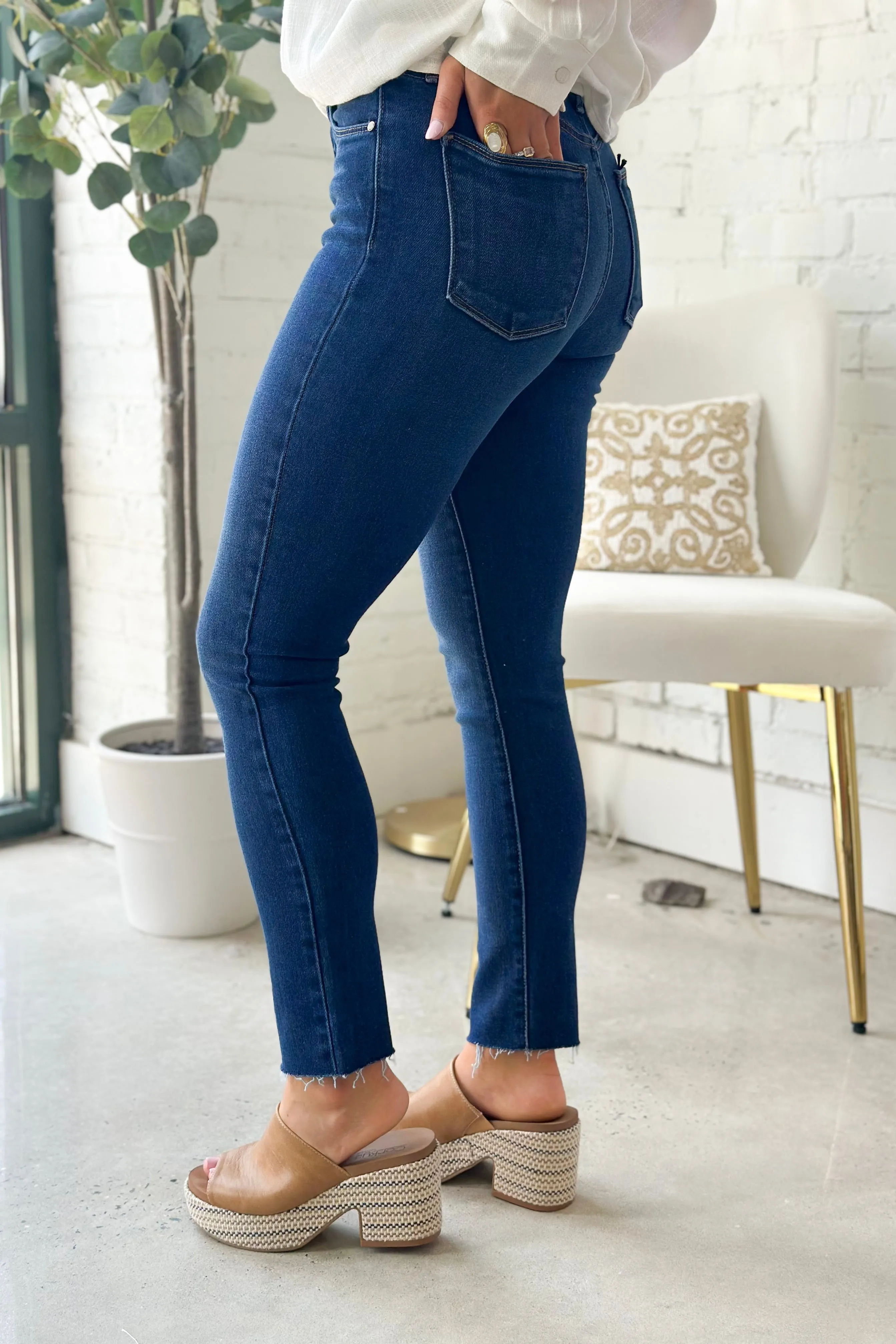 Dark Denim Curvy Stretchy Skinny Jean