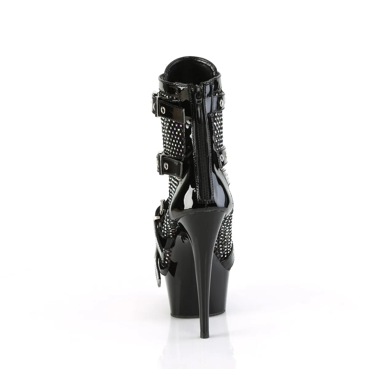 DELIGHT-1013RM  Black Patent-RS Mesh/Black