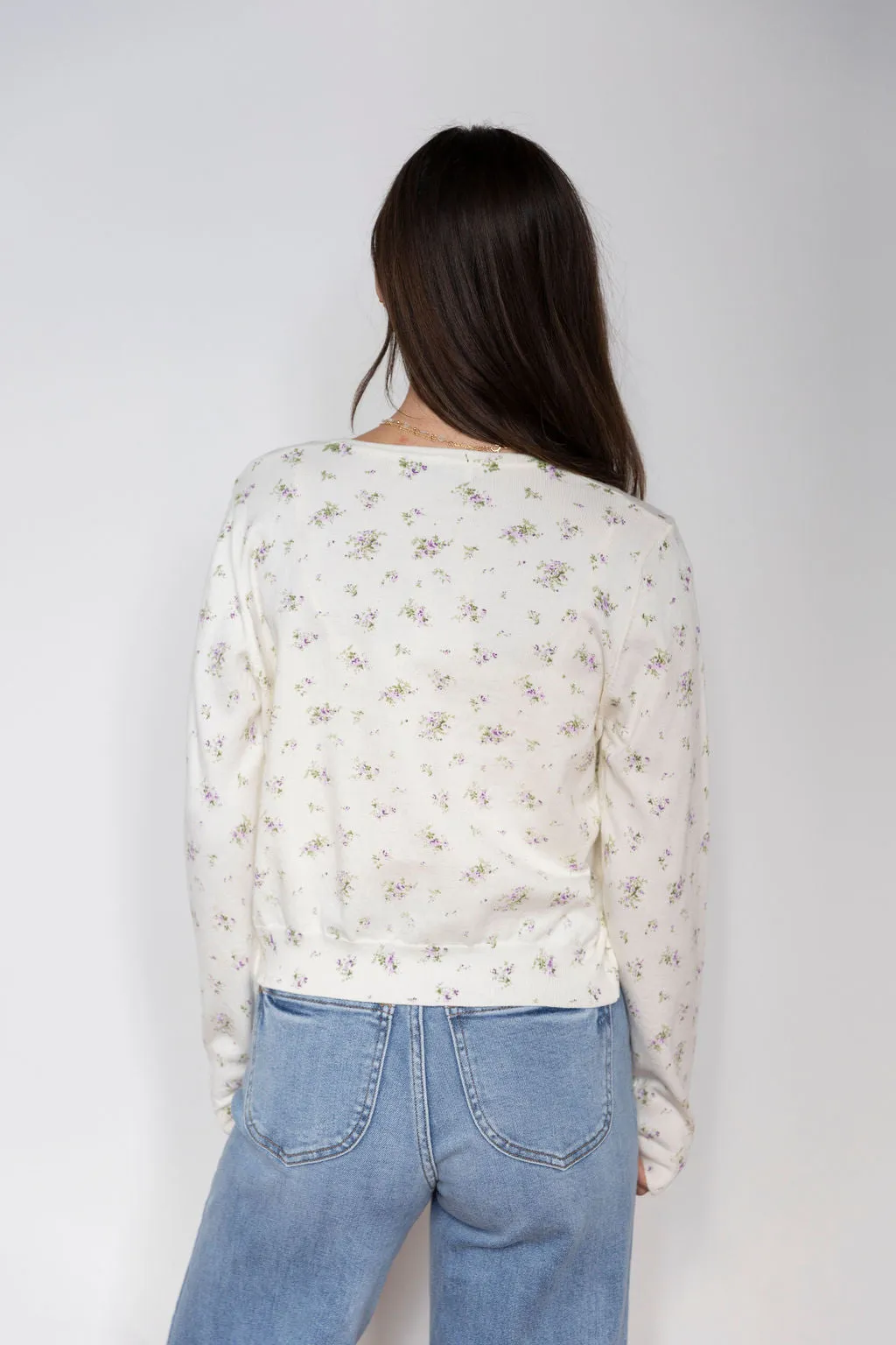 Delphinium Days Sweater Cardigan