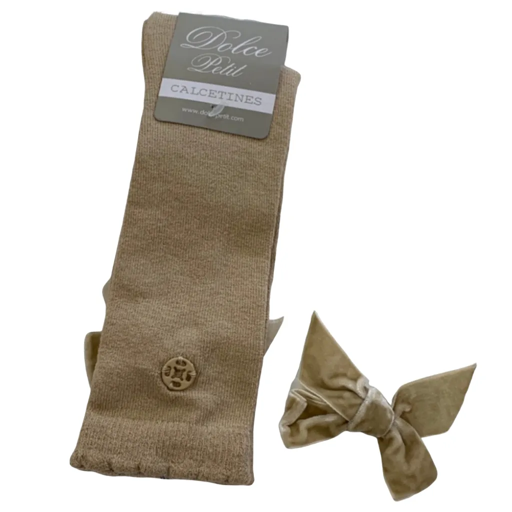 Dolce Petit Knee High Bow Socks