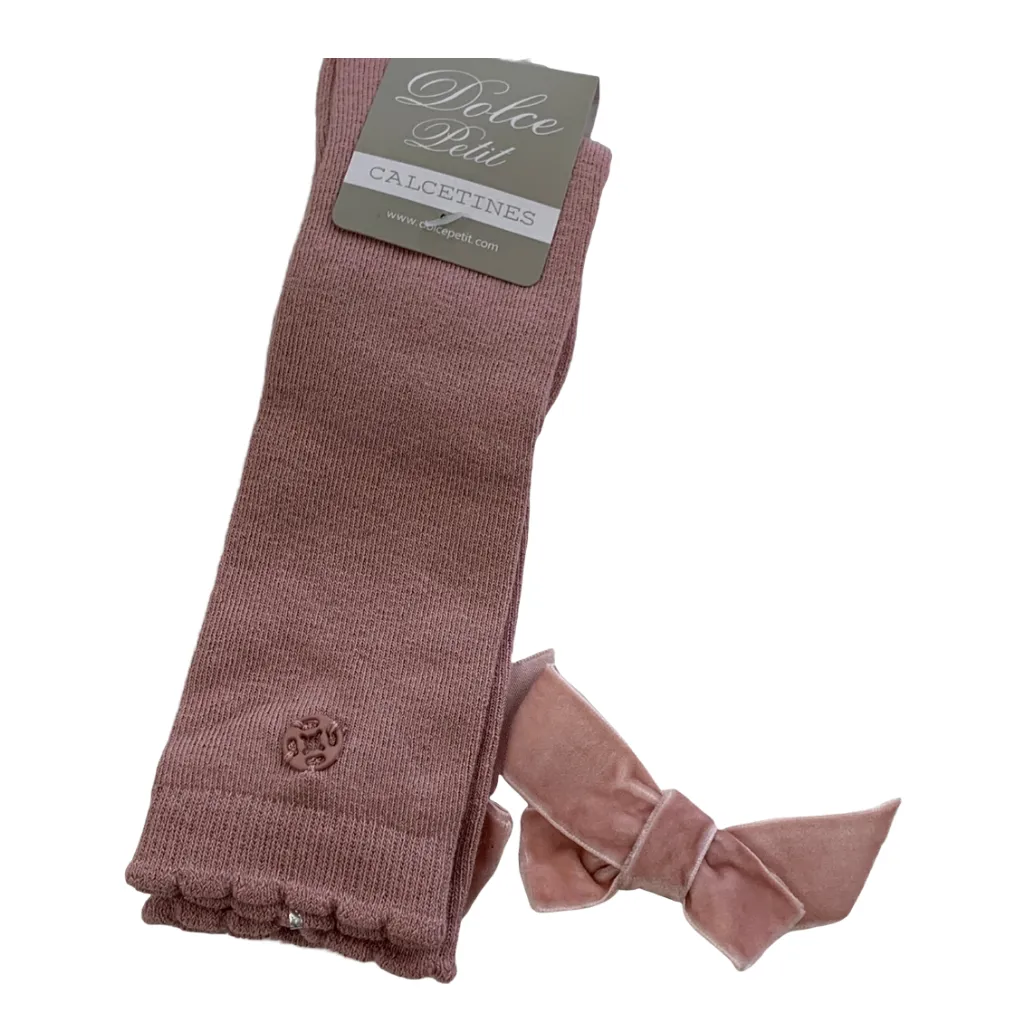 Dolce Petit Knee High Bow Socks
