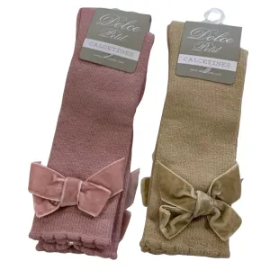 Dolce Petit Knee High Bow Socks